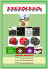 HONDA GENERATOR'S OVER 100 USER SERVICE MANUALS ALL IN PDF EU 101 i as used for caravaning et