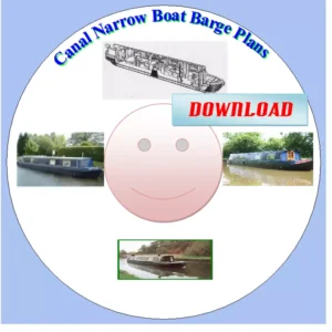 PLANS ARE TO BUILD A FULL SIZE NARROW BOAT /BARGE . THIS IS A COMPLEAT BUILD .
